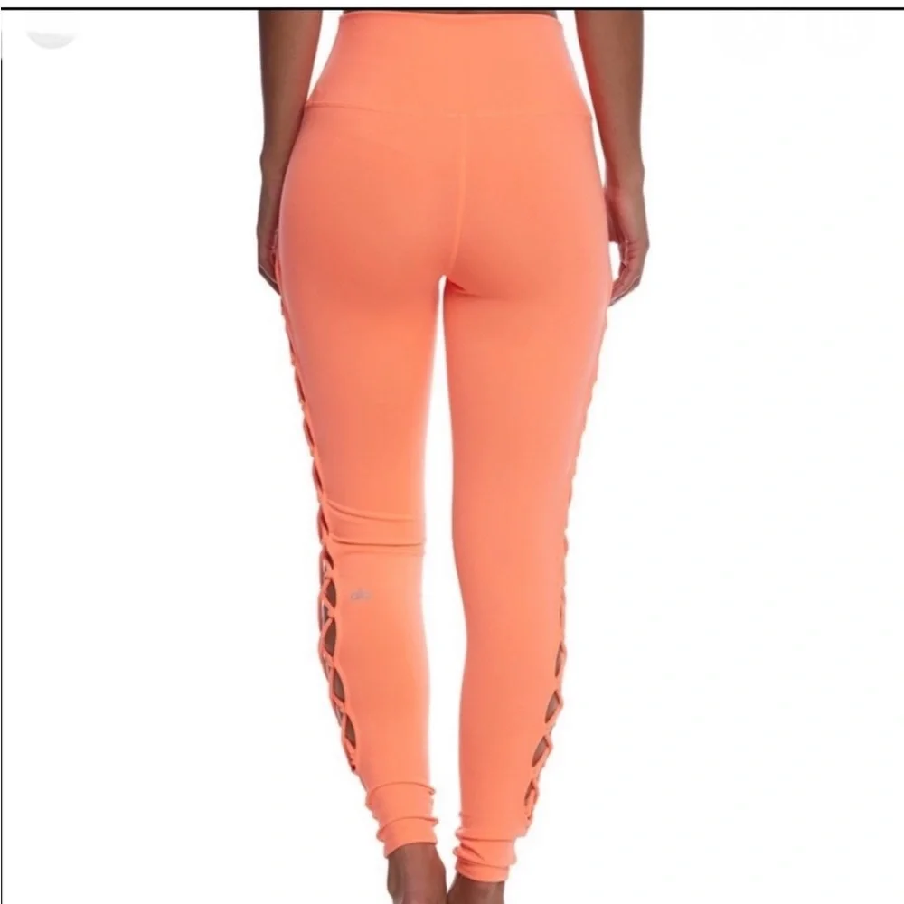 ALO YOGA Interlace High‎ Rise Leggings with Lace-Up Detailing on Legs